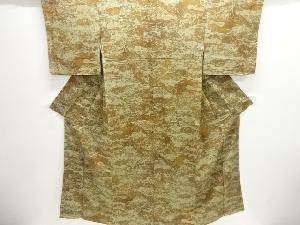 家屋風景模様暈し小紋着物